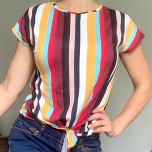 NEVER WORN striped top